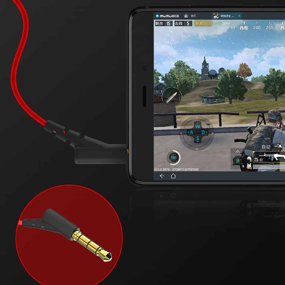 Écouteurs intra-auriculaires à réduction de bruit dynamique de jeu avec isolation acoustique double micro