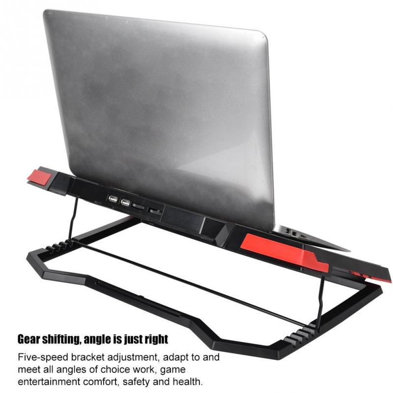 قاعدة كمبيوتر محمول للتبريد PAD كمبيوتر محمول LAP رادياتور تبريد مروحة صينية دعم