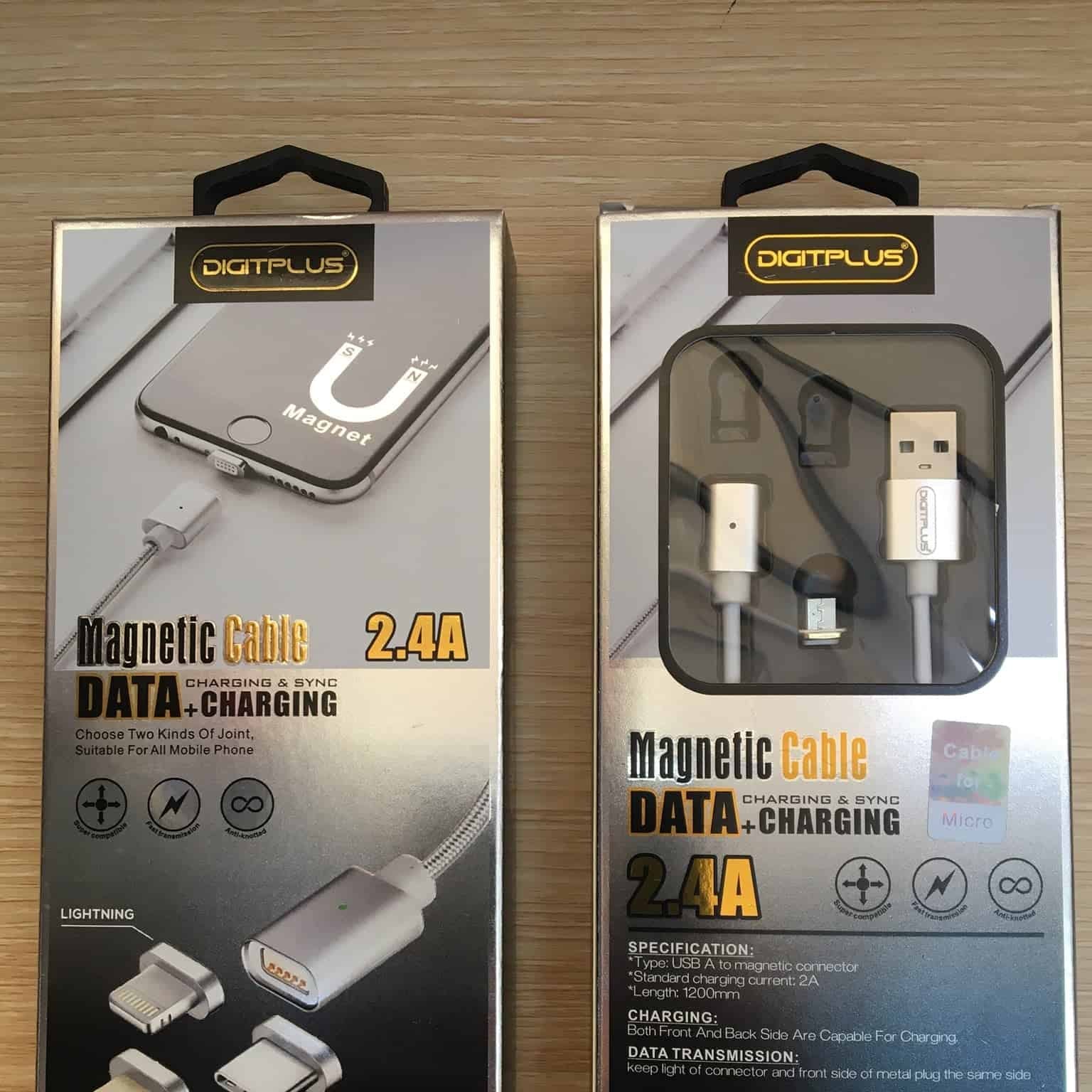Le câble magnétique prend en charge la synchronisation et la charge des données Type C DIGITPLUS 2.4A