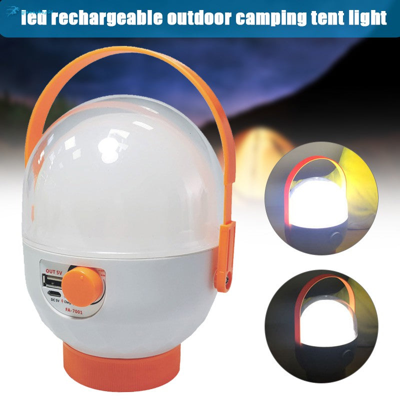 OKGO Original lampe de secours multifonctionnelle LED FA-7001 20W lampe rechargeable USB Out 5.0V