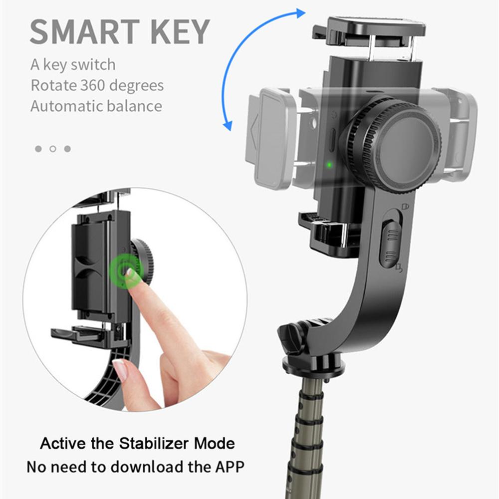 STICK SELFIE AVEC STABILISATEUR GIMBAL ET SUPPORT DE TRÉPIED L08