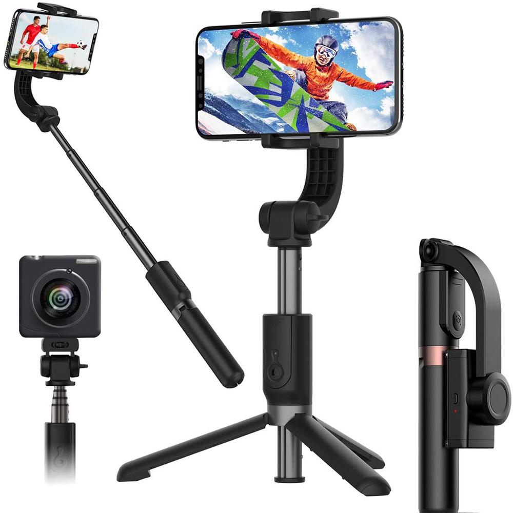 STICK SELFIE AVEC STABILISATEUR GIMBAL ET SUPPORT DE TRÉPIED L08