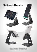 Support de bureau pour téléphone portable, pliable et extensible, universel, pour les paresseux