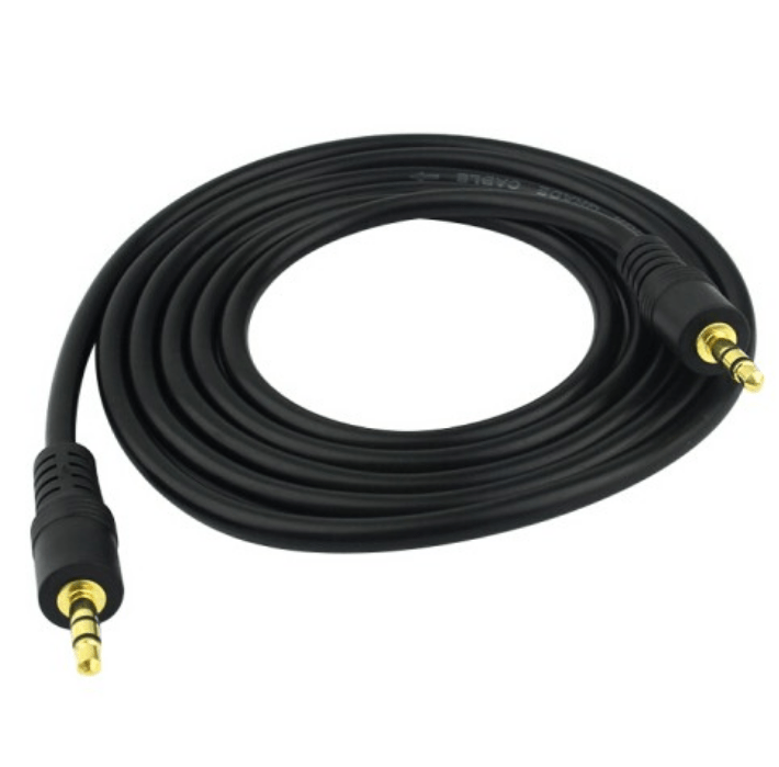 Câble auxiliaire mâle à mâle de 3,5 mm pour haut-parleur auxiliaire de câble de casque de voiture 1.5m