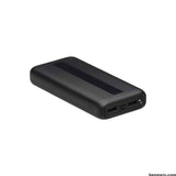 Batterie Externe XO Pr104 avec Affichage Numérique LED, 20000mAh - Noir