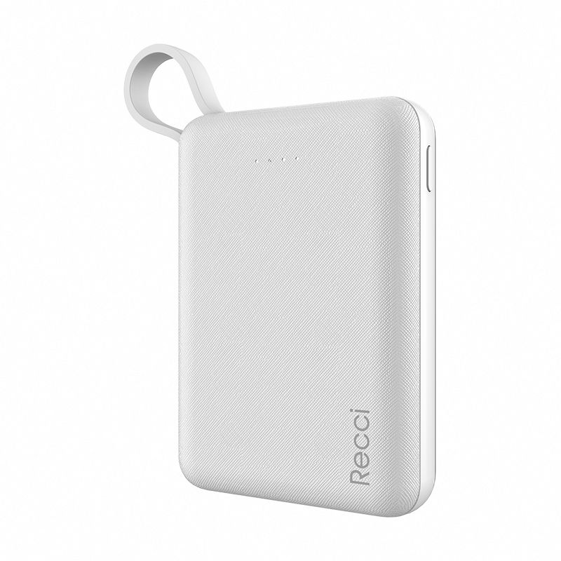 Batterie Externe Recci WISER RW-10000, 10000mAh, 1 Port USB - Noir et Blanc