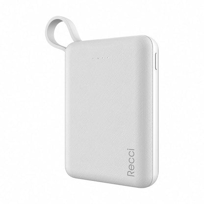 Batterie Externe Recci WISER RW-10000, 10000mAh, 1 Port USB - Noir et Blanc