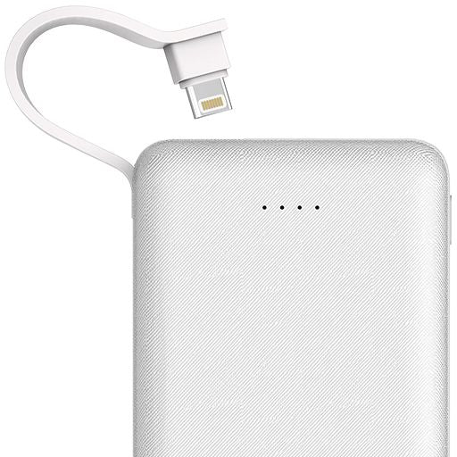 Batterie Externe Recci WISER RW-10000, 10000mAh, 1 Port USB - Noir et Blanc