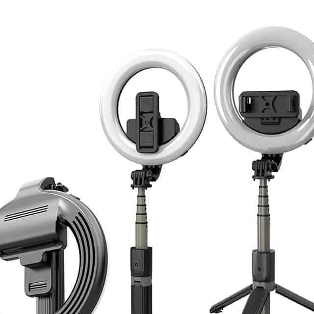 L07 Selfie Stick Support de téléphone Monopode Selfie Ring Light avec trépied
