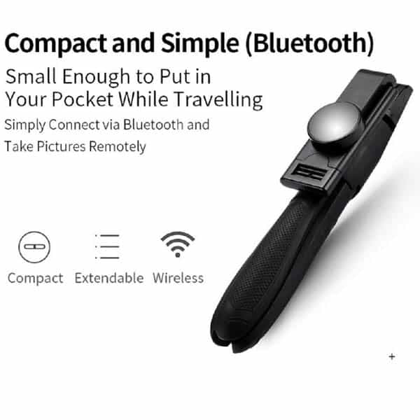 K06 Bluetooth Selfie bâton trépied monopode sans fil à distance