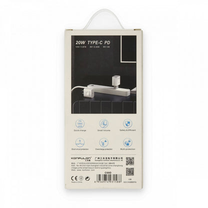 Konfulon Chargeur C69D + Cable iPhone Fast Charge DC13