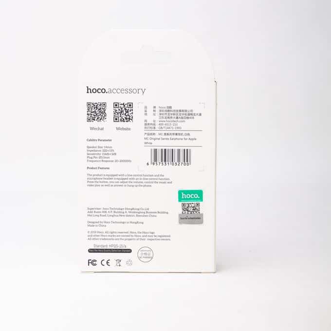 Hoco M1 Écouteurs Intra-Auriculaires avec Micro pour Iphone, Android ,MP3 etc