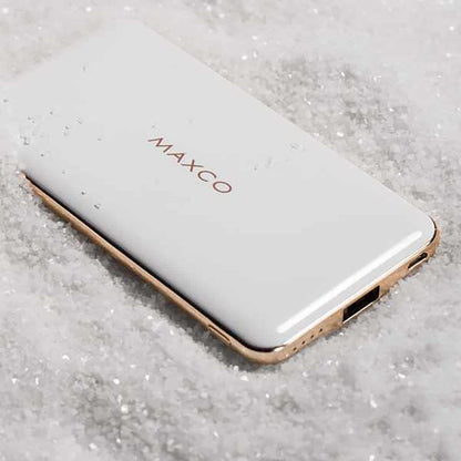 MAXCO MP-10000A Power Bank 10000mAh Chargeur portable Chargeur de sauvegarde ultra-compact Sortie 2.4A Charge haute vitesse pour iPhone iPad Samsung Galaxy et plus