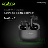 écouteurs Bluetooth Oraimo freepods 3 Avec Micro - Noir