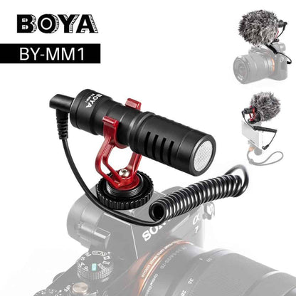 BOYA – Microphone Audio-vidéo Lavalier à condensateur BY-MM1