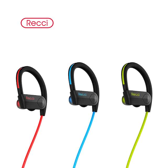 Recci HD son dans l'oreille crochet d'oreille écouteurs sans fil Bluetooth casque