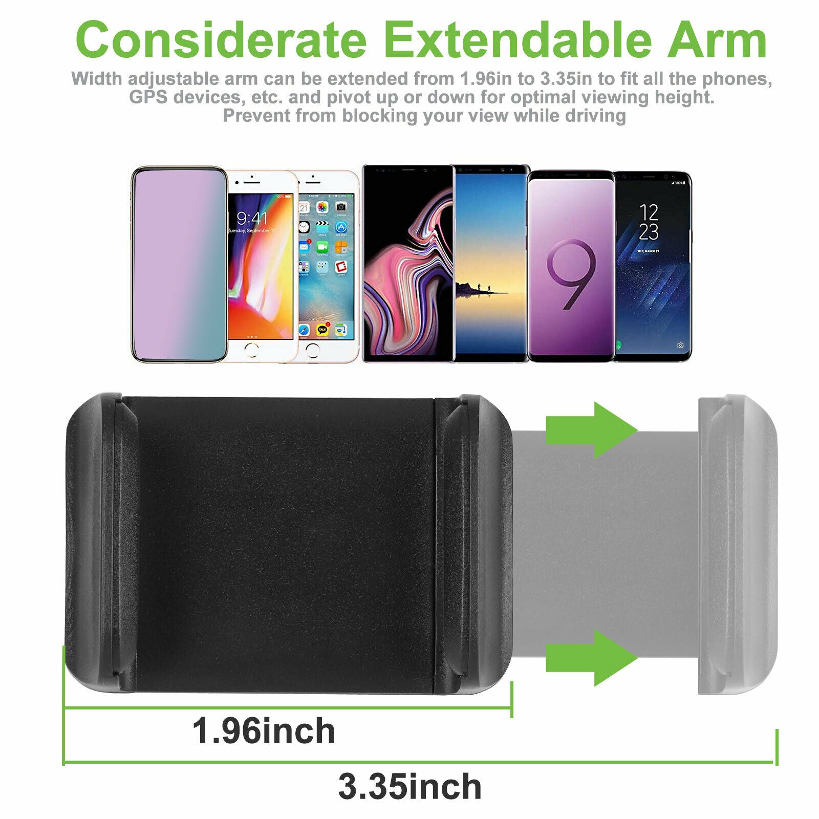 Support de téléphone universel pour support de rétroviseur de voiture