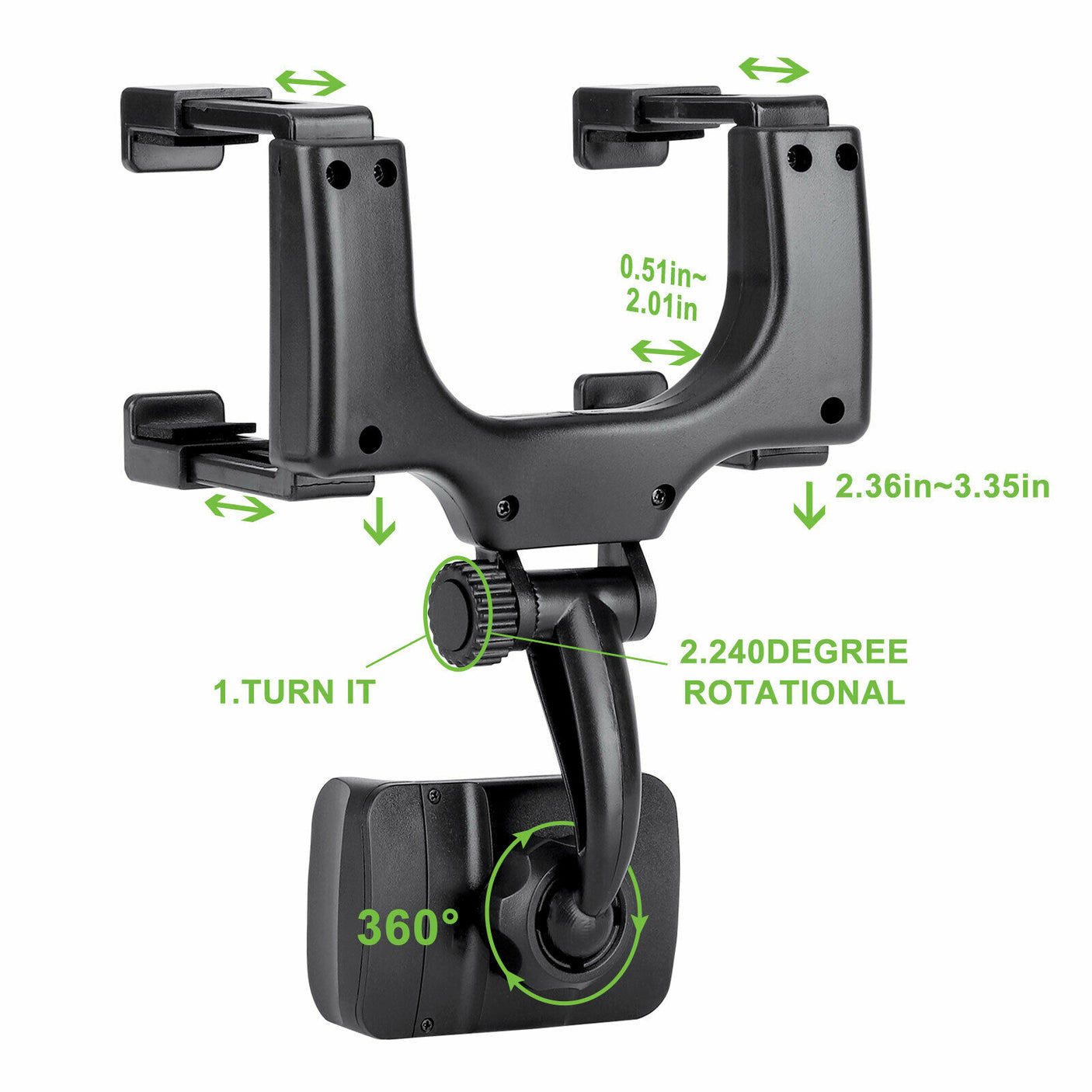 Support de téléphone universel pour support de rétroviseur de voiture