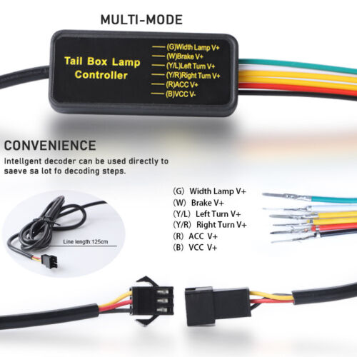 Cool LED Voiture Feux Arrière 150 cm Fluide Changé Suivre Signal