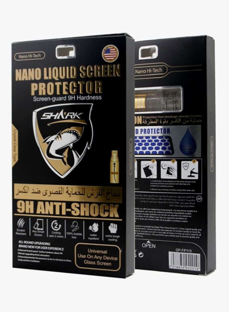 Protecteur d'écran Shark Nano Hi-Tech Liquid Anti-Shock Clear