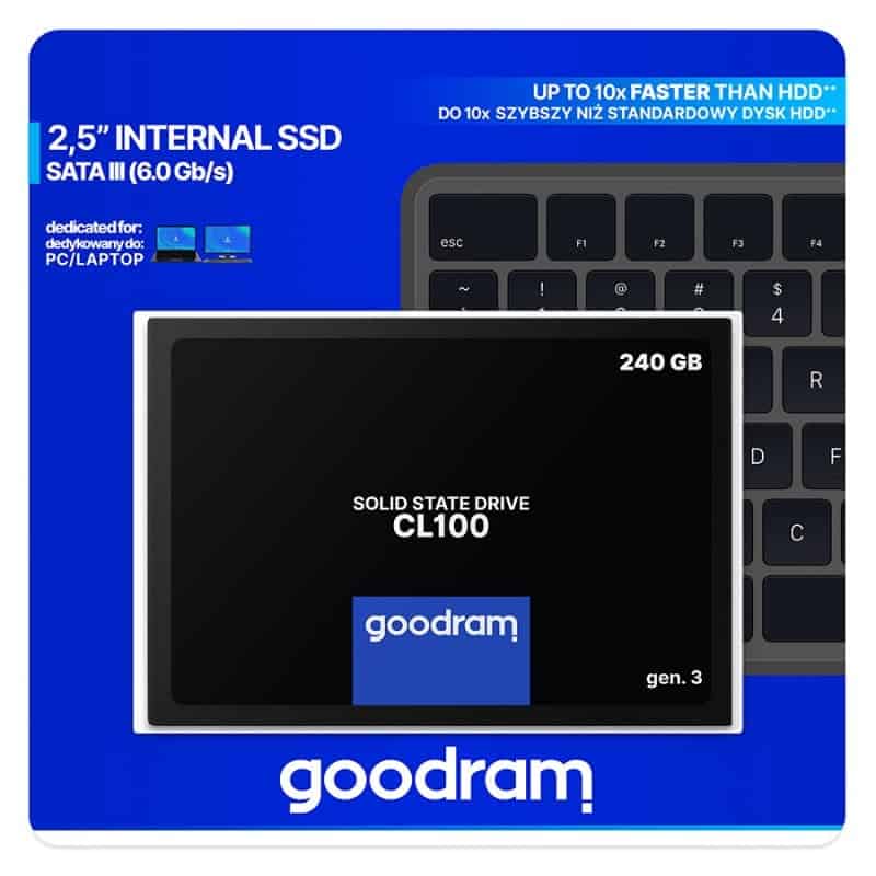 SSD CL100 SATA III 2,5 ″ GEN.3 240Go