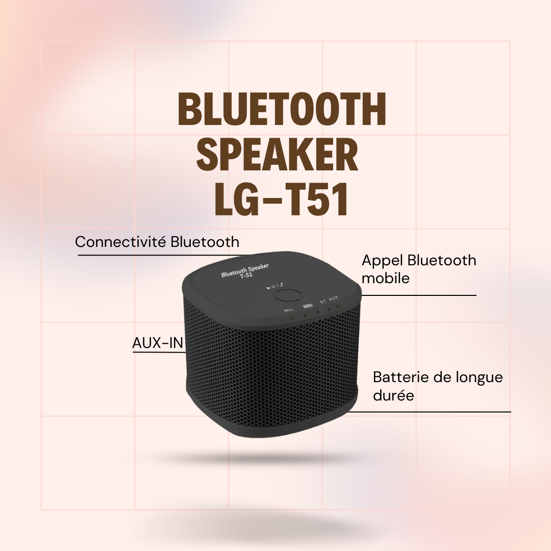 Haut parleur Bluetooth 5W LG-T51