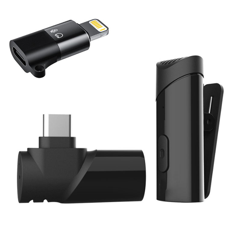 ميكروفون كرافات لاسلكي 2.4 جيجاهرتز حساسية عالية