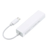 Adaptateur réseau USB 2.0 Ethernet RJ45 Lan 100M Adaptateur pour Ethernet 10 / 100Mbps avec 3 ports USB HUB Convient pour U disque, lecteur de cartes, boîte de disque dur et d'autres équipements