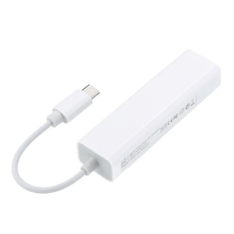 Adaptateur réseau USB 2.0 Ethernet RJ45 Lan 100M Adaptateur pour Ethernet 10 / 100Mbps avec 3 ports USB HUB Convient pour U disque, lecteur de cartes, boîte de disque dur et d'autres équipements