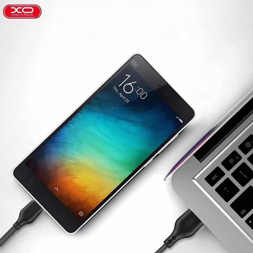 ORIGINAL XO-NB103 MICRO USB & ÉCLAIRAGE & TYPE C CÂBLE DE DONNÉES DE CHARGE SUPER RAPIDE 2.1A